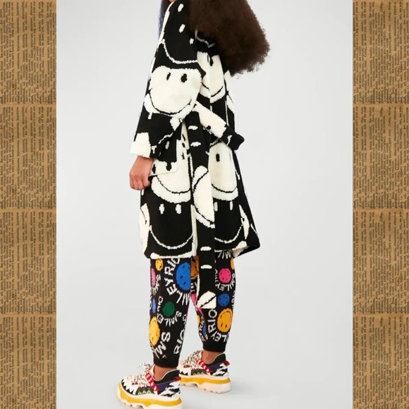 nwt! farm rio x smiley belted two-tone cardigan - Picture 4 of 5